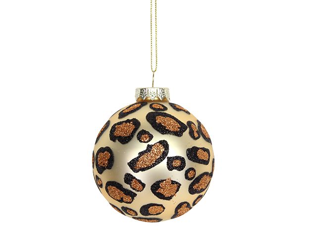 leopard bauble - our favourite quirky christmas baubles - shopping - goodhomesmagazine.com