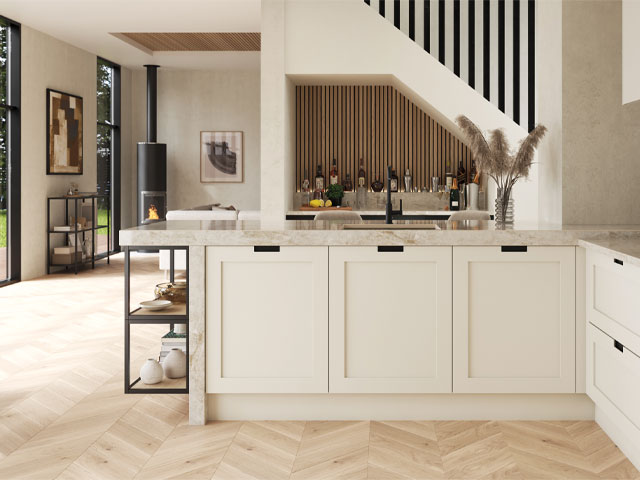 modern kitchen in neutral shades