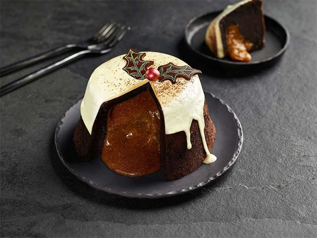 morrisons melt in middle slated caramel pudding - christmas food - goodhomesmagazine.com