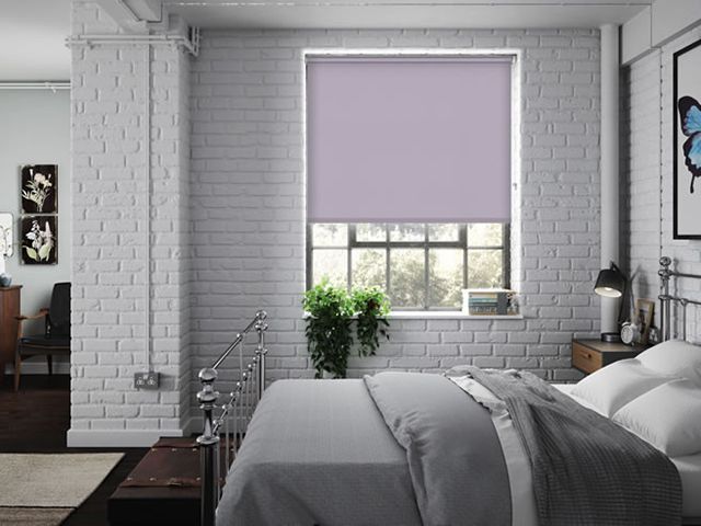247 blinds soundproof blind in lilac for a bedroom - goodhomesmagazine.com