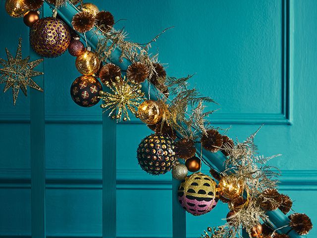 habitat christmas stair garland decorations - shopping - goodhomesmagazine.com