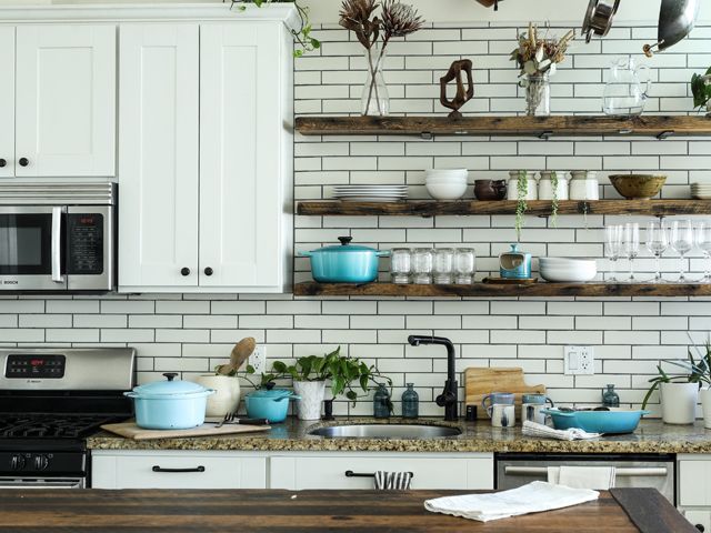 Kitchen white tiles Credit: Edgar Castrejon