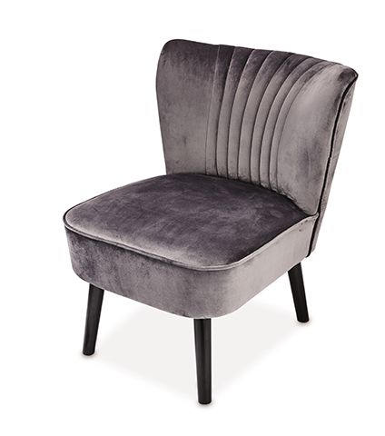 aldi grey chair - aldi reveals velvet chair for £59.99 - news - goodhomesmagazine.com