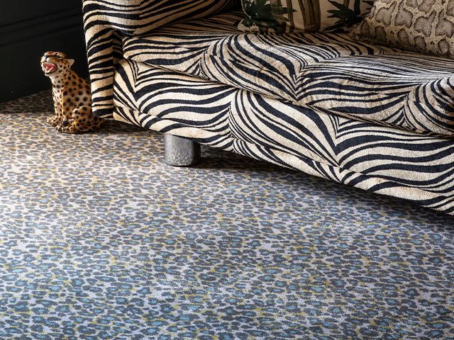 alternative flooring carpet - leopard print homeware we love - inspiration - goodhomesmagazine.com