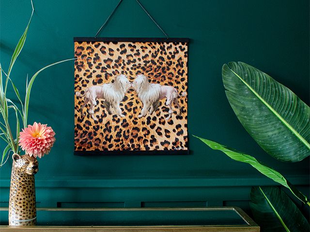 audenza wall art - leopard print homeware we love - inspiration - goodhomesmagazine.com