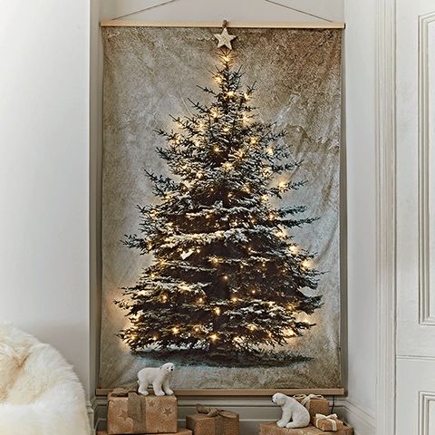 cox and cox christmas tree light up wall art - goodhomesmagazine.com