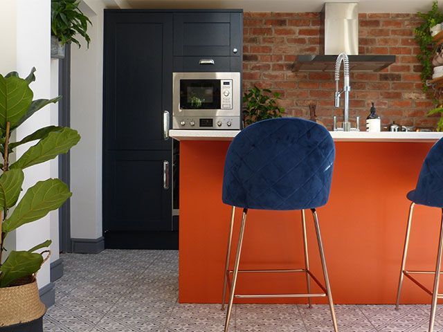 cultfunriture orange kitchen - easy decorating kitchen updates for renters - kitchen - goodhomesmagazine.com
