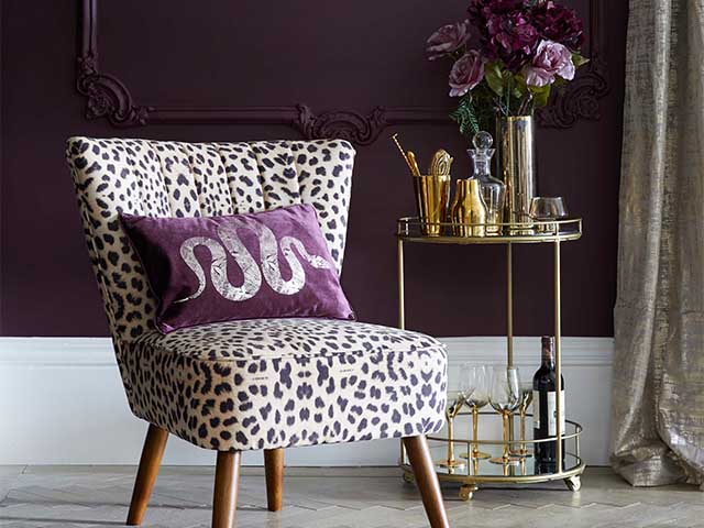 dunelm leopardchair - Top tips on styling velvet - inspiration - goodhomesmagazine.com