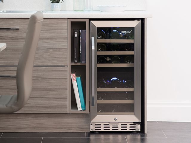 husky wine cooler -ideal home show christmas room sets - goodhomesmagazine.com