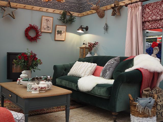 living2 roomset - colour trends from the ideal home show christmas roomsets - roomsets - goodhomesmagazine.com