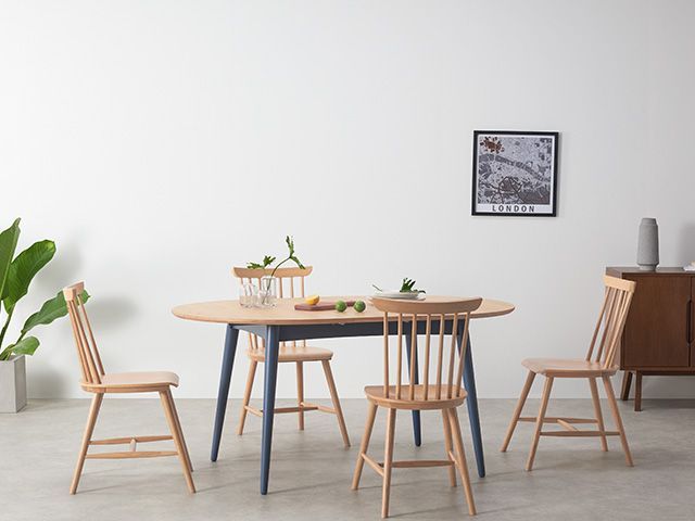 made extendable table - the best space-saving extendable dining tables - dining room - goodhomesmagazine.com