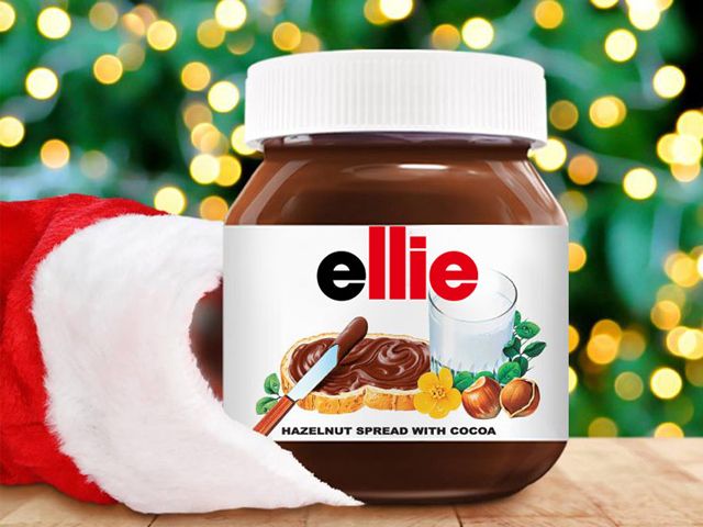 personalised nutella jar - Credit: Debenhams