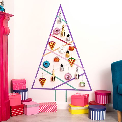 poundland washi tape christmas tree - goodhomesmagazine.com