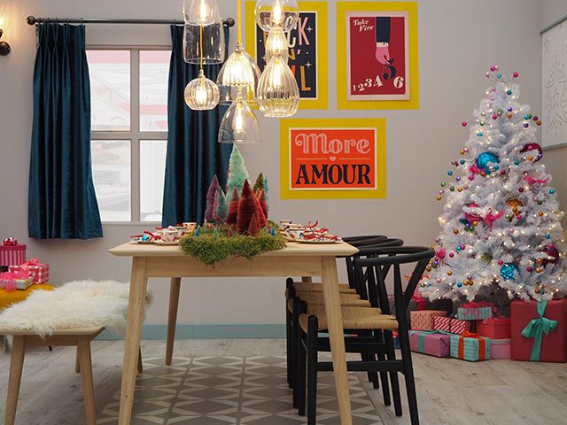 rainbow roomset - colour trends from the ideal home show christmas roomsets - roomsets - goodhomesmagazine.com