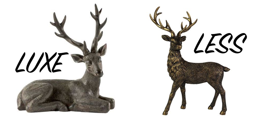 stagssss - luxe vs less: christmas decorations - shopping - goodhomesmagazine.com