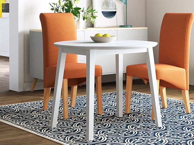 wayfair extendable table - the best space-saving extendable dining tables - dining room - goodhomesmagazine.com