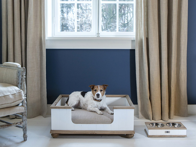 scandi style pet bed in white from Amara 