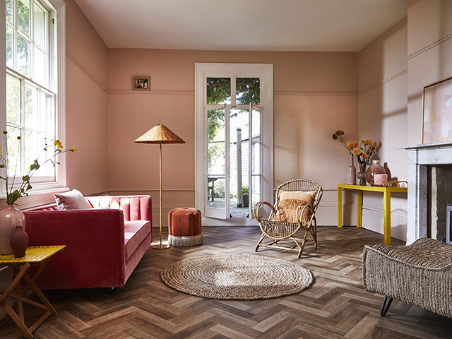 warm pink and terracotta living room - goodhomesmagazine.com - trends of 2021