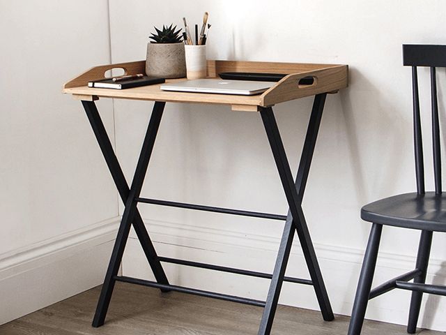 cox & cox occasional oak desk tray - goodhomesmagazine.com