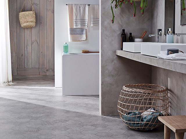 lifestyle floors budget vinyl in bathroom - goodhomesmagazine.com