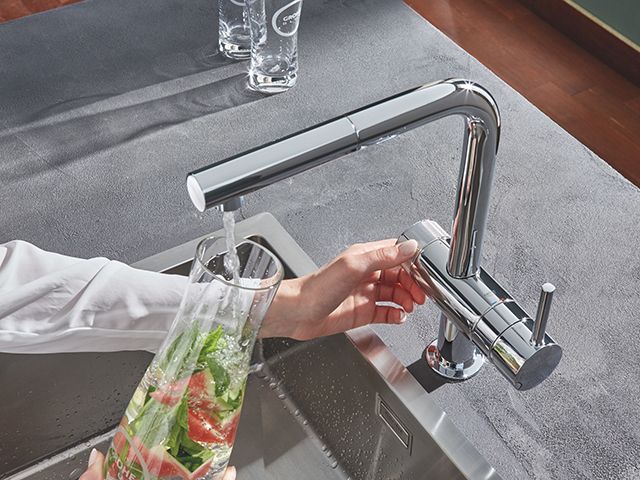 grohe blue pure minta filtered kitchen tap - goodhomesmagazine.com