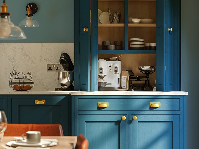 loch anna kitchens durham in sapphire blue - goodhomesmagazine.com