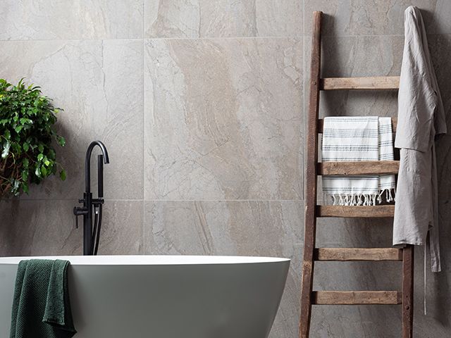 original style mediterraneo grey bathroom tiles - goodhomesmagazine.com