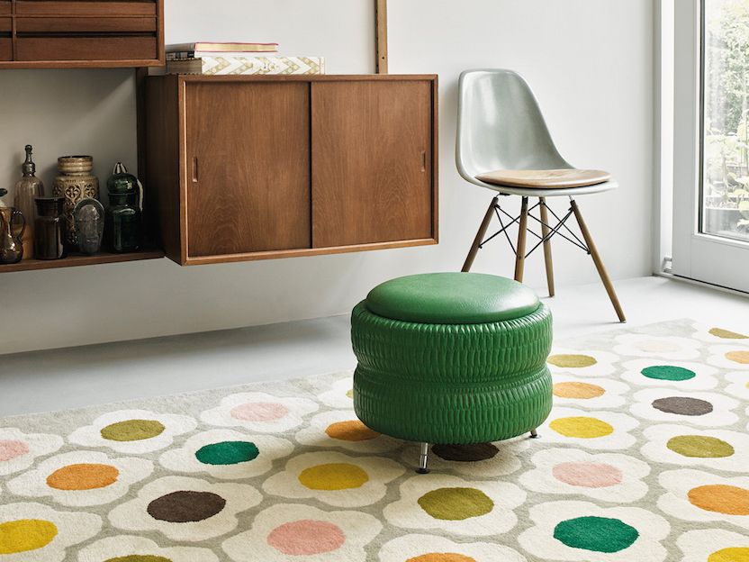 orla kiely spot flower rug - goodhomesmagazine.com