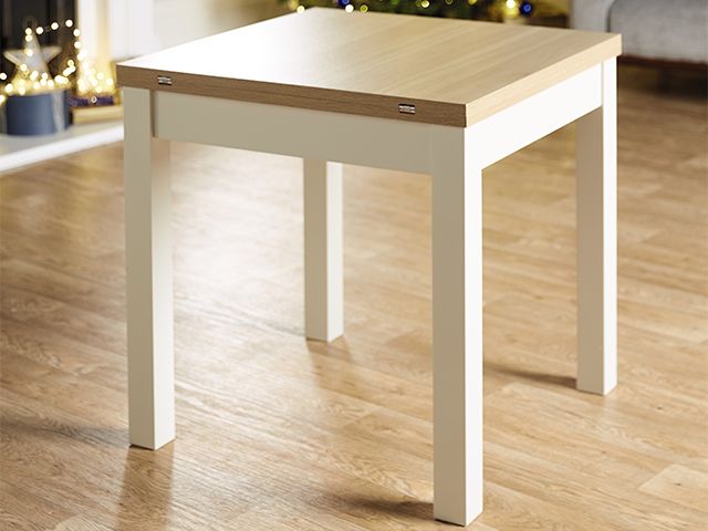 aldi table - Aldi's extendable dining table is just £99.99 - dining room - goodhomesmagazine.com