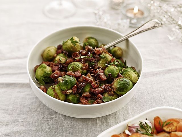 bllingtons caramelised sprouts with pancetta and shallots - kitchen - goodhomesmagazine.com