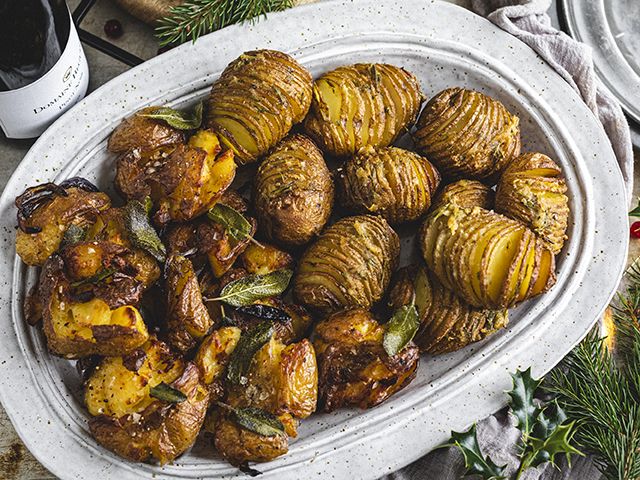 smashed potatoes and hasselback for christmas dinner recipes - kitchen - goodhomesmagazine.com