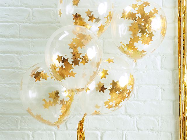 gingerray balloons - our fave new years eve party decorations - inspiration - goodhomesmagazine.com