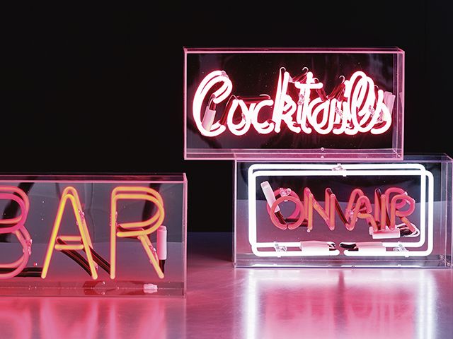 gin opener - 5 of the best neon signs - shopping - goodhomesmagazine.com