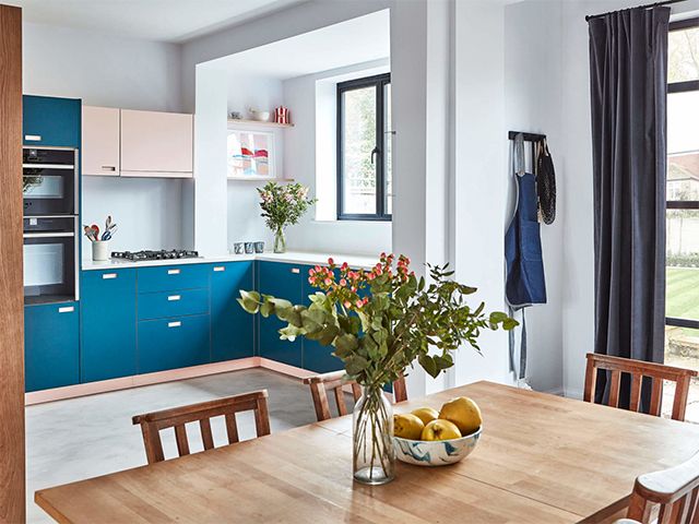 pluck london kitchen in atlantic blue - goodhomesmagazine.com