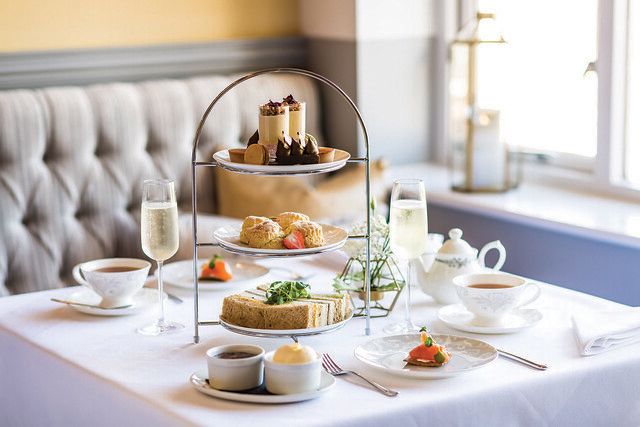 Laura Ashley Afternoon tea - Credit: Highbullen Hotel