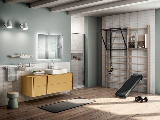 Scavolini gym space bathroom - goodhomesmagazine.com