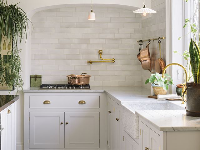 The Classic Millhouse white Kitchen by deVOL - goodhomesmagazine.com