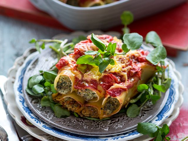 canneloni - 3 vegan pasta recipes - kitchen - goodhomesmagazine.com