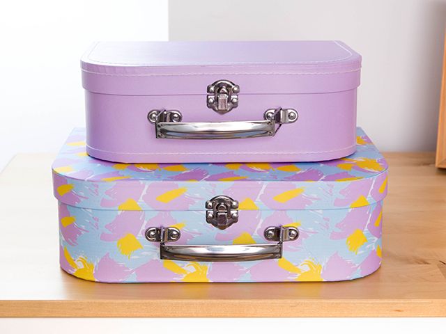 colourful storage trunks - poundland launches new storage range - news - goodhomesmagazine.com