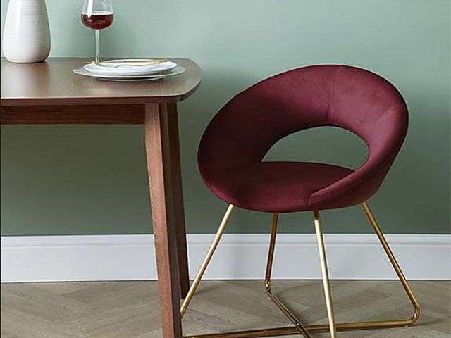 curved velvet dining chair - 7 of the most on-trend dining chairs - dining - goodhomesmagazine.com