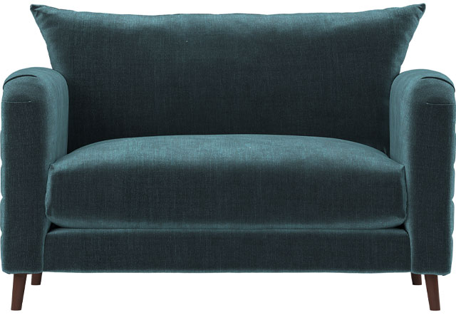 george clarke teal love seat at sofology