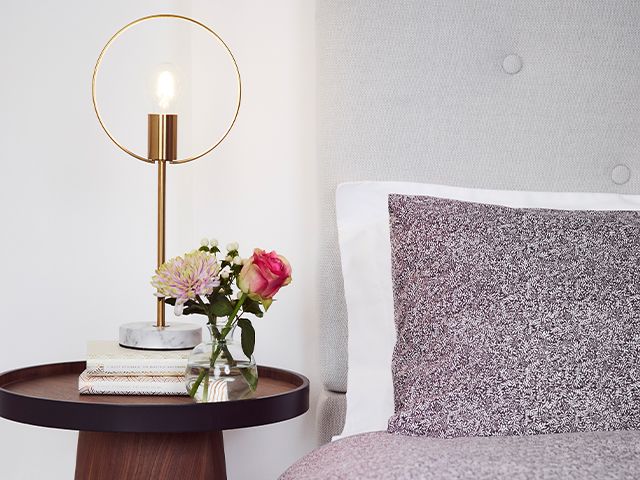 gold and marble bedside lamp - louise redknapp launches homeware edit with George Home - news - goodhomesmagazine.com