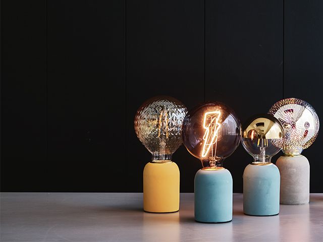 oliver bonas filament bulb lamps - lighting trends for spring summer 2020 - inspiration - goodhomesmagazine.com