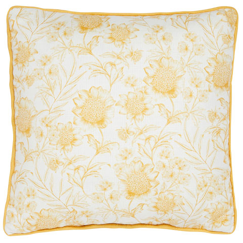 pastel yellow sunflower cushion from george home