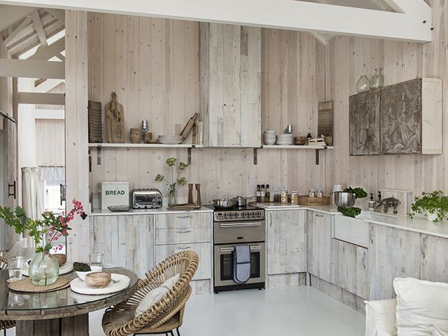 rustic country style cabin kitchen house tour - goodhomesmagazine.com