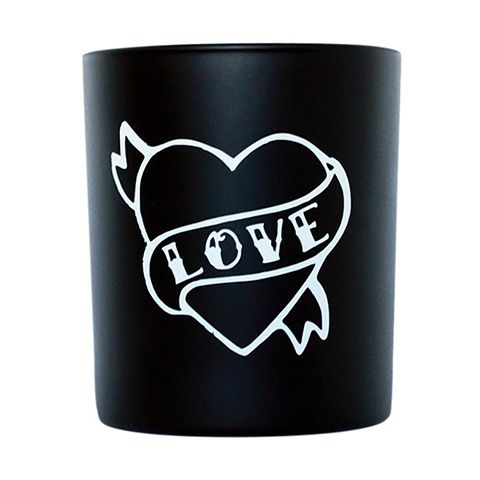 tattoo heart candle - 6 romantic candles for Valentine's Day - shopping - goodhomesmagazine.com