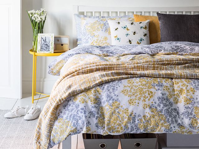 tesco yellow country bedroom bed linen - goodhomesmagazine.com