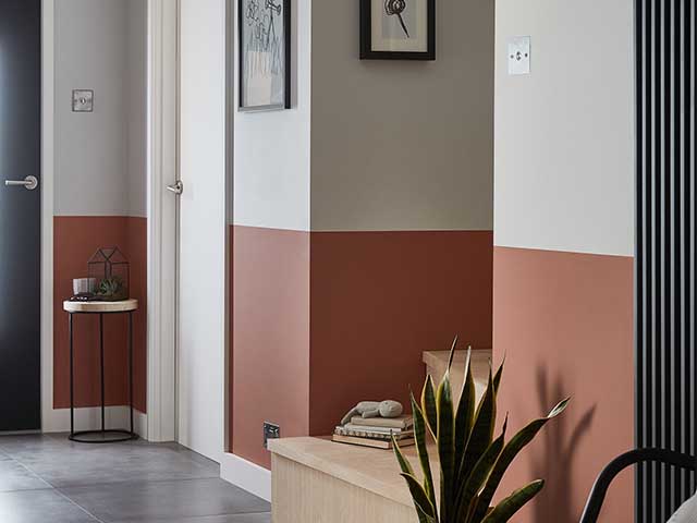 two tone hallway paint effect - budget hallway updates we love - hallway - goodhomesmagazine.com