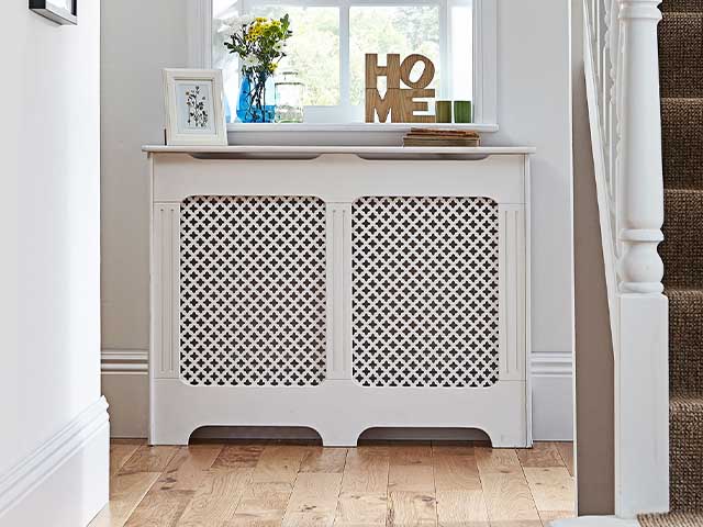 white country radiator cover budget hallway - budget hallway updates we love - hallway - goodhomesmagazine.com