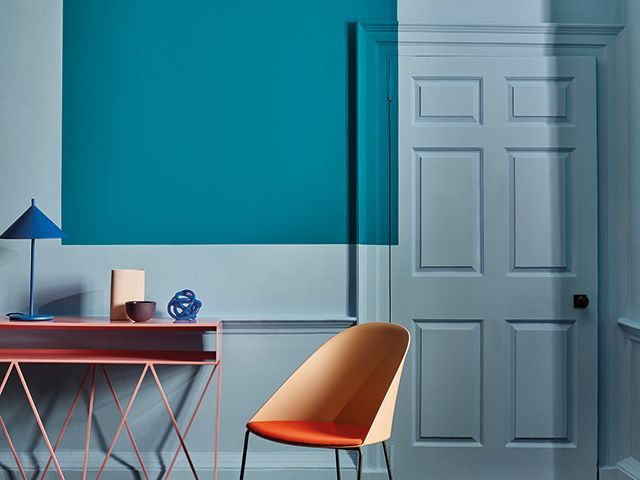 Crown Paints powder blue wall paint - good homes 